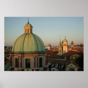 Kuppel der Kirche von Saint Francis, Prag, Tschech Poster