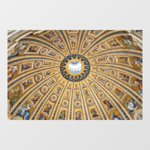 Kuppel der Petersbasilika - Vatikan, Rom, Italien Fensteraufkleber