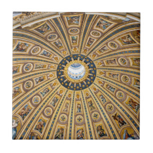 Kuppel der Petersbasilika - Vatikan, Rom, Italien Fliese