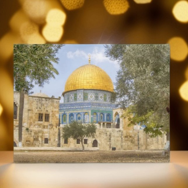 Kuppel der Rock Heiligen Moschee Jerusalem Palästi Postkarte (Von Creator hochgeladen)
