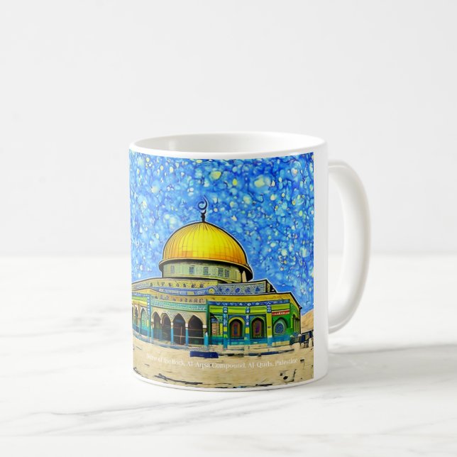 Kuppel des Felsens, Al-Aqsa auf einer Tasse (VorderseiteRechts)