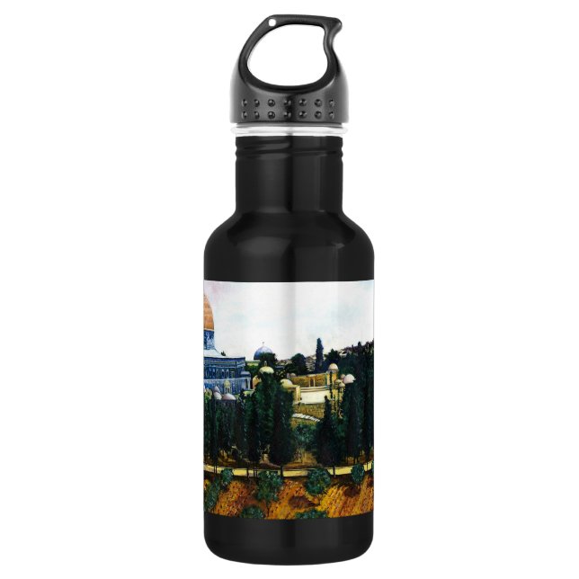 Kuppel des Felsens, Jerusalem Edelstahlflasche (Vorderseite)