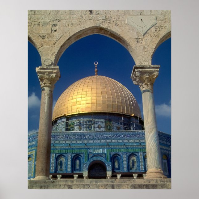 "Kuppel des Felsens, Jerusalem" großes Poster (Vorne)