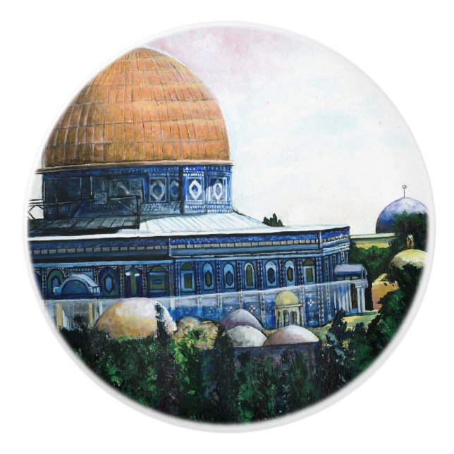 Kuppel des Felsens, Jerusalem Keramikknauf (Vorderseite)