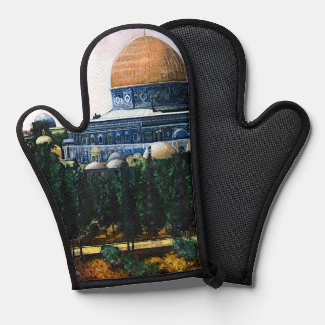Kuppel des Felsens, Jerusalem Ofenhandschuh (Vorderseite/Rückseite)