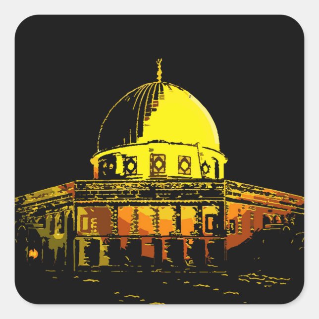 Kuppel des Felsens: Jerusalems ikonischer Sticker (Vorderseite)