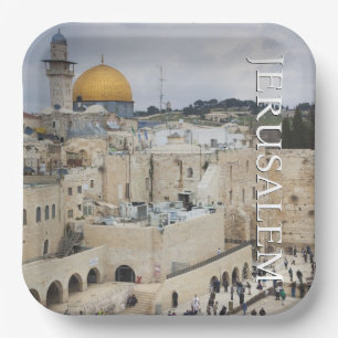 Kuppel des Felsens Western Wall Plaza, Jerusalem Pappteller