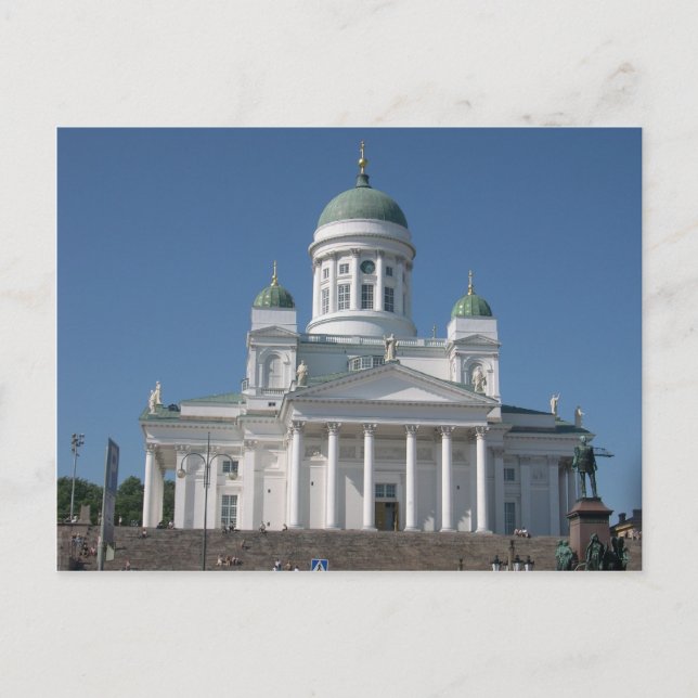 Kuppelkirche in Helsinki Postkarte (Vorderseite)