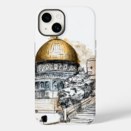 Kuppelskizze des Felsens - Palästina Case-Mate iPhone 14 Hülle