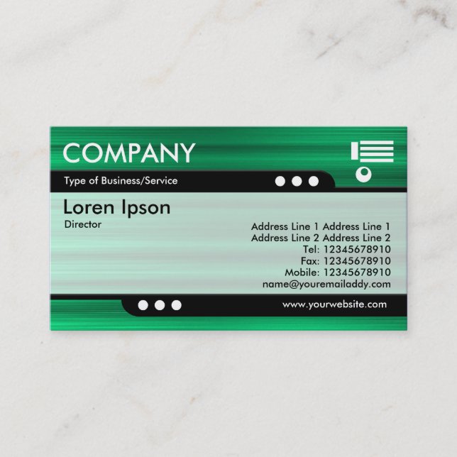 Kuppelzug - Rost grüne Textur Visitenkarte (Vorderseite)