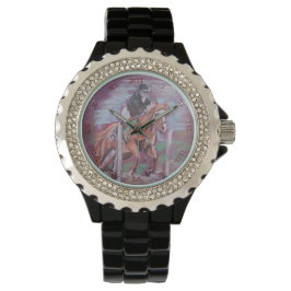 KUPPY HORSE JUMPING MIT römischen Ziffern Armbanduhr