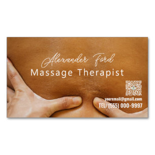 Kuratiertes Foto für Massagetherapeuten Magnetische Visitenkarte