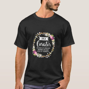 Kuratorenstufe Sarcasm floral für Frauen T-Shirt