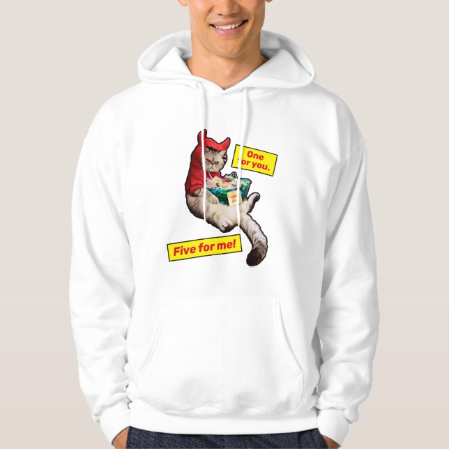 Kurbelbauchkatze Hoodie (Vorderseite)