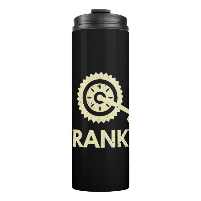 Kurbeln / Fahrrad / Radfahrer Thermosbecher (Vorderseite)