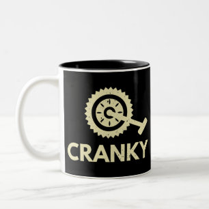 Kurbeln / Fahrrad / Radfahrer Zweifarbige Tasse