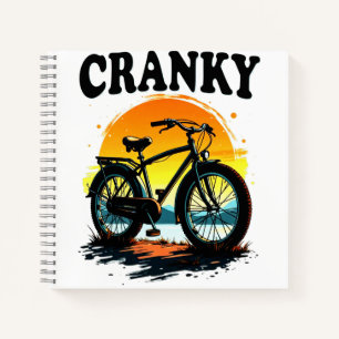 Kurbely: Einzigartiges Biker-T-Shirt - Sonnenunter Notizbuch