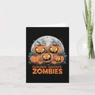 Kürbis-artige Zombies Gruselige Zombie-Kürbisse Lu Karte