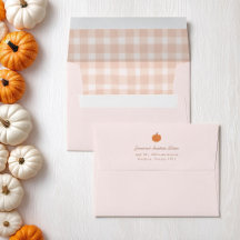 Kürbis-Baby-Party Herbst-Gingham