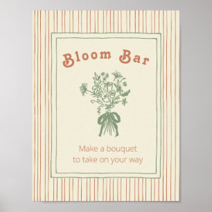 Kürbis: Bloom Bar Schild