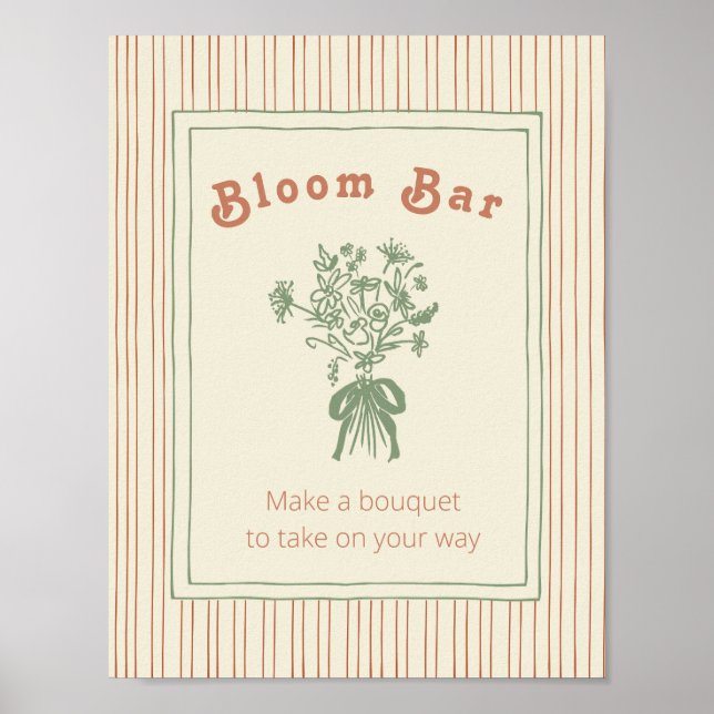 Kürbis: Bloom Bar Schild (Vorne)