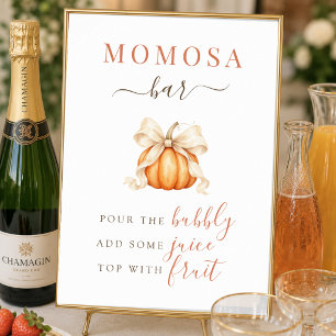 Kürbis-Bogen-Herbst-Baby-Party-Momosa-Bankett-Schi Poster
