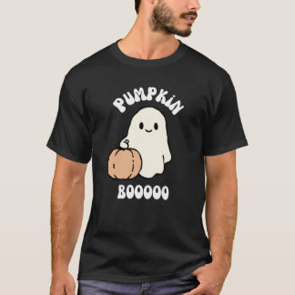 Kürbis Boo Halloween Geist Süß Gruselig Herbst T-Shirt