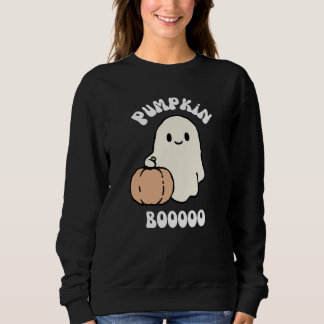 Kürbis Boo Halloween Geist Süßer Grusel Herbst Sweatshirt