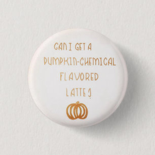 Kürbis-Chemikalie gewürzt Button
