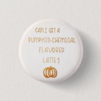 Kürbis-Chemikalie gewürzt Button