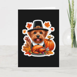 Kürbis Coquette Bogen Pie Blumen Herbst Thanksgivi Karte