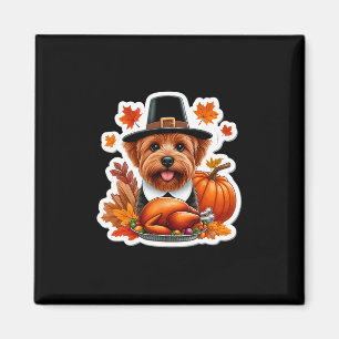 Kürbis Coquette Bogen Pie Blumen Herbst Thanksgivi Magnet