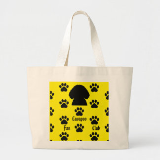 Kürbis der Cavapoo-Tasche Jumbo Stoffbeutel