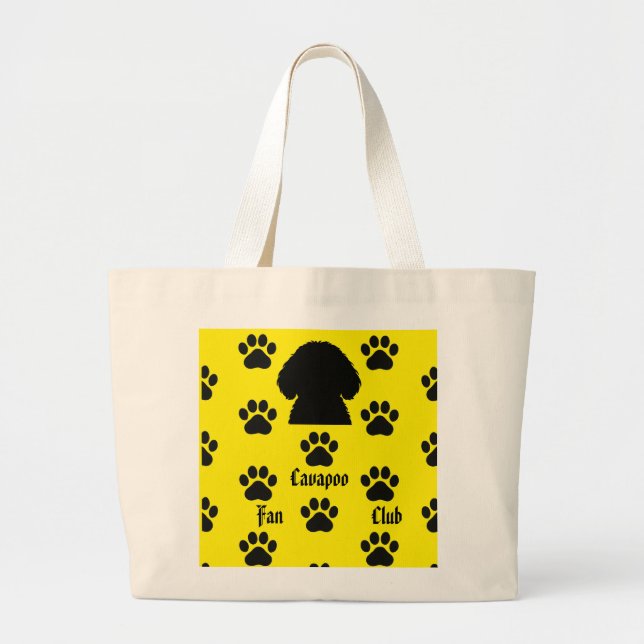 Kürbis der Cavapoo-Tasche Jumbo Stoffbeutel (Vorne)