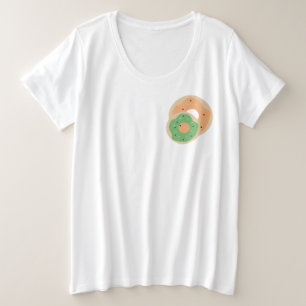 Kürbis-Donuts-Sprinkles-Frosting-Kostüm-Party Große Größe T-Shirt