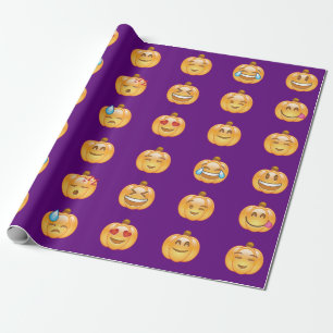 Kürbis Emojis Geschenk-Packpapier Geschenkpapier