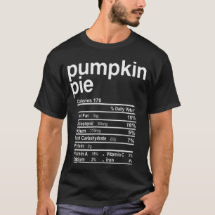 Kürbis-Ernährungsfakten Lustiger Thanksgiving Chri T-Shirt
