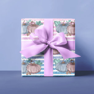 Kürbis-Erntedankfest Geschlechterenthüllungsfeier  Geschenkpapier