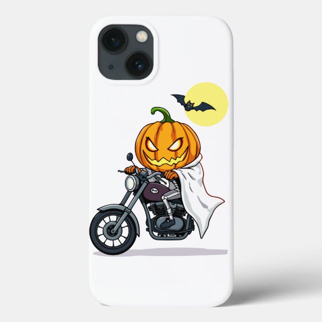 Kürbis fährt Motorrad Case-Mate iPhone Hülle (Rückseite)