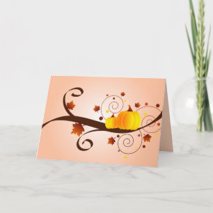 Kürbis fallen - Karte