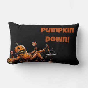 Kürbis - Fallendes Jack-O’-Lantern Halloween Lendenkissen