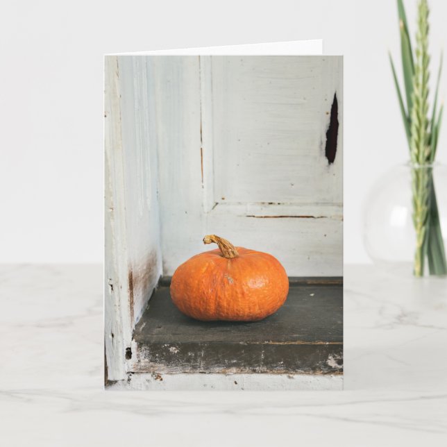 Kürbis Feiertagskarte (Vorderseite)