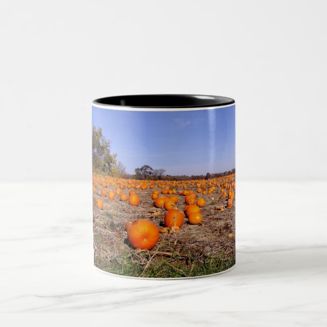 Kürbis Flecken-Tasse Zweifarbige Tasse (Mittel)