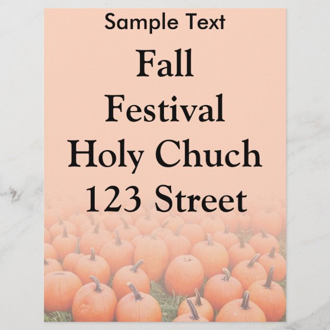 Kürbis Flyer (Vorne)