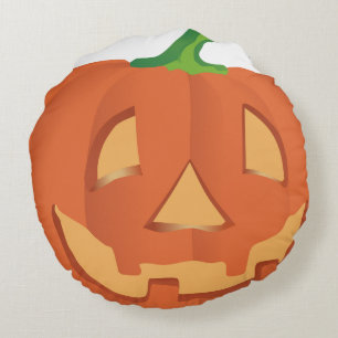 Kürbis für Halloween 1 Rundes Kissen