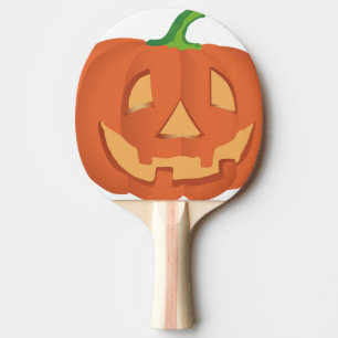 Kürbis für Halloween 1 Tischtennis Schläger
