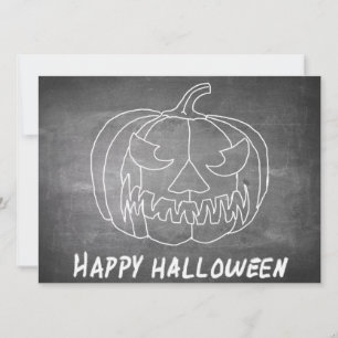 Kürbis für Halloween 2 Kreidetafel-Look