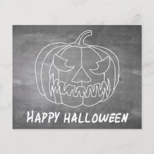 Kürbis für Halloween 2 Kreidetafel-Look