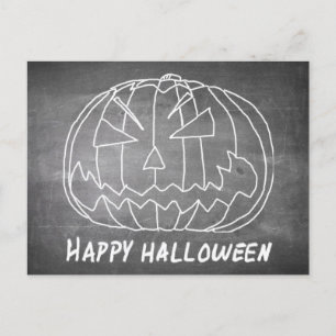 Kürbis für Halloween 5 Tafel-Look Feiertagspostkarte