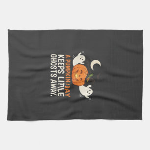 Kürbis-Geist-Halloween-Zitat-Design_1 Geschirrtuch
